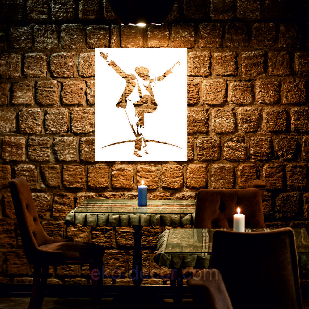 Декоративне настінне Панно «Силует чоловіка», Декор на стіну Київ - фото 2