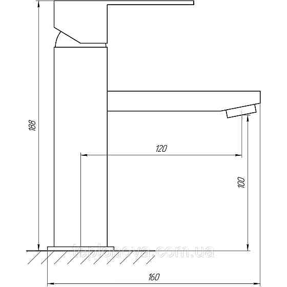 Смеситель для умывальника Globus Lux SICILIA SBQ-101-BB Черновцы