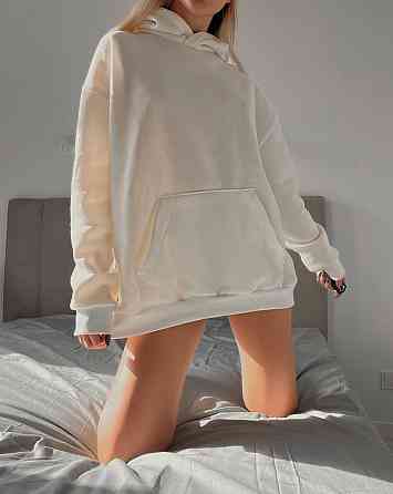 Женская стильная худая трехнитка на флисе Белый, 42/46 Одесса