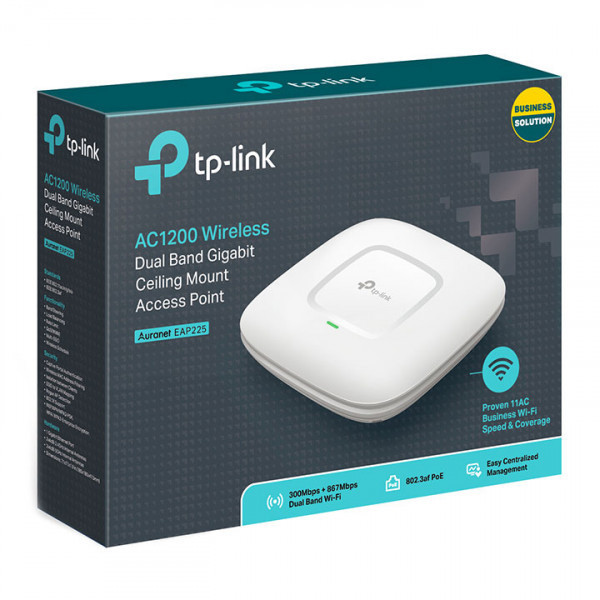 Точка доступу TP-Link EAP225, AC1200, 300Mbps 2.4GHz, 867Mbps 5GHz, 802.11a/b/, POE, двохдіапазонна (EAP225) Киев - изображение 4