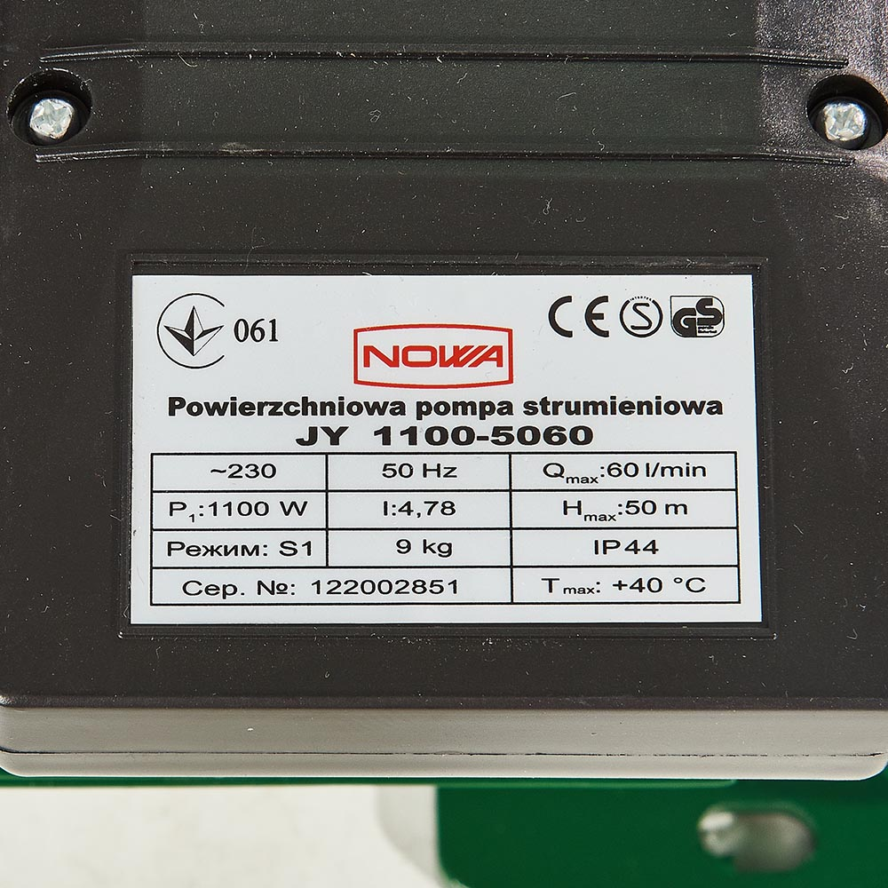 Насос поверхностный струйный NOWA JY 1100-5060 (148878) Киев - изображение 7