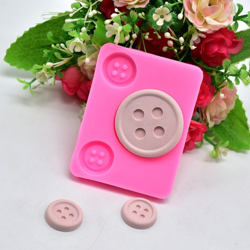 Молд силиконовый пуговицы 58 на 78 мм розовый Киев - изображение 4