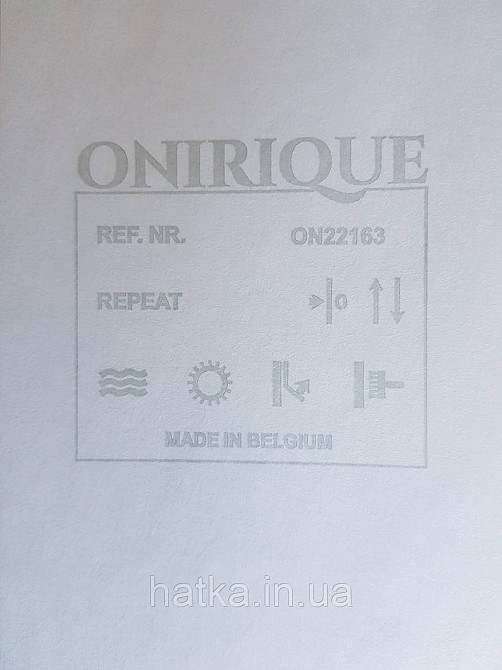 Ообои вінілові на флізелін Decoprint Onirigue 0,53x10 однотонні супермойка біло сірі Київ - фото 3