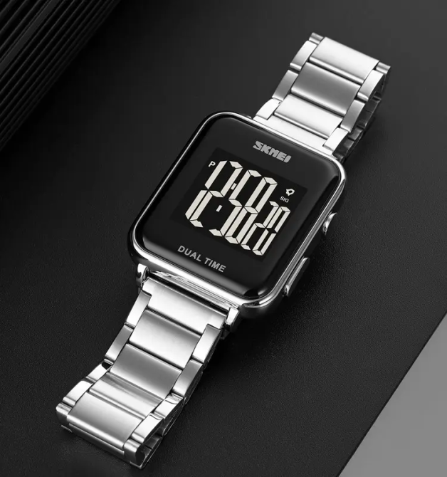 Чоловічий наручний класичний годинник Skmei 1852 (Сріблястий) Київ - фото 5