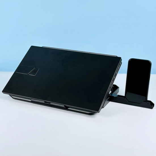 Підставка для ноутбука з охолодженням та утримувачем для телефону RGB light White Вінниця - фото 3