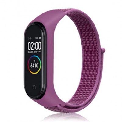 Ремінець до фітнес браслета BeCover Nylon Style для Xiaomi Mi Smart Band 5/6 Purple (705429) Вінниця - фото 1