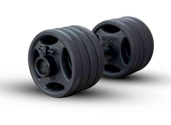 Гантелі олімпійські чавунні 2 по 46 кг Гантелі, гирі, штанги та диски металеві набірні Київ