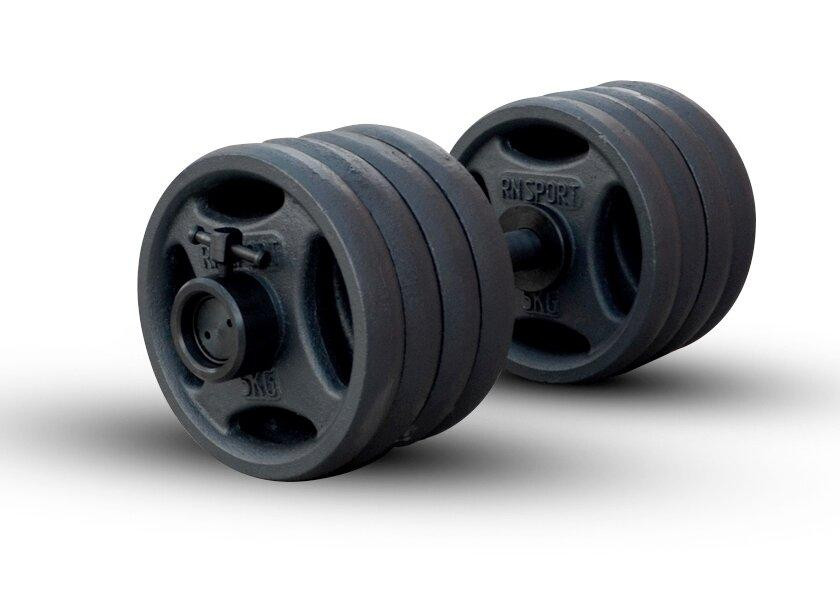 Гантелі олімпійські чавунні 2 по 46 кг Гантелі, гирі, штанги та диски металеві набірні Київ - фото 2