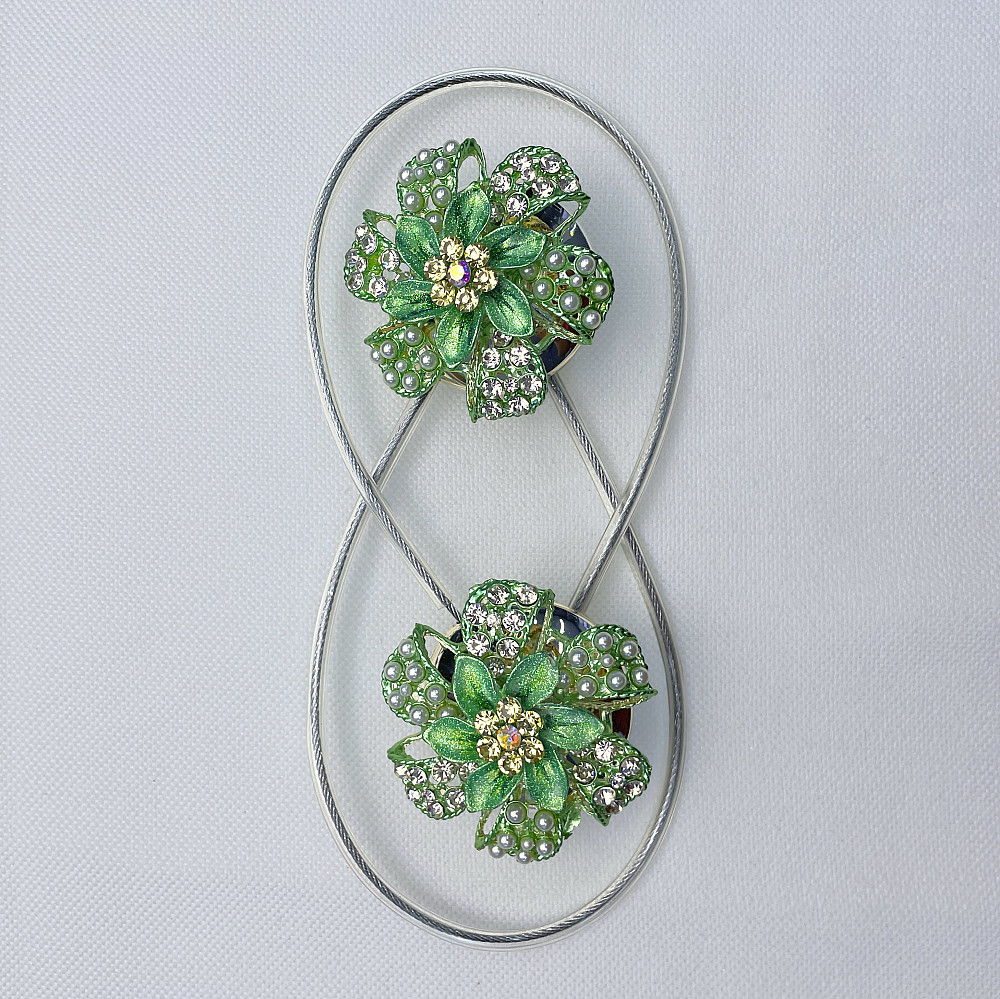 Магніти для штор та гардин "Flowers" набір 2 шт М'ятний (81-234) Київ - фото 6