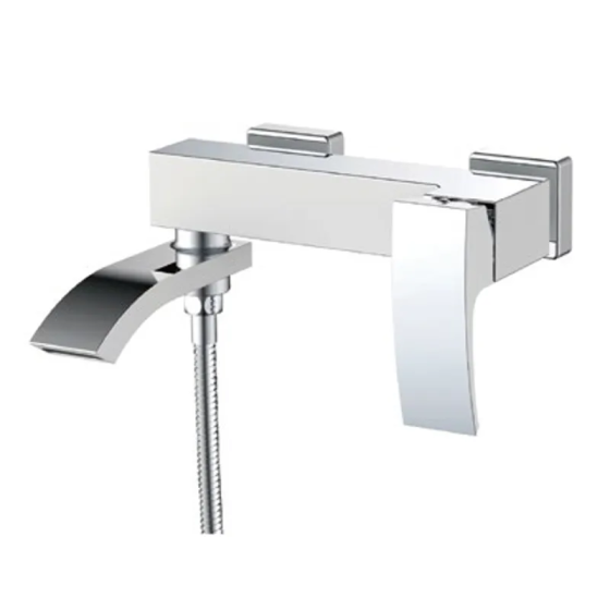 Змішувач для ванної Koer KB-41007-04 з коротким виливом, хром+білий (KR5157) Харків