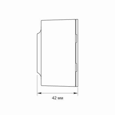 Розетка Videx BINERA IP20 зовнішня 1ая біла (VF-BNS21-W) Вінниця