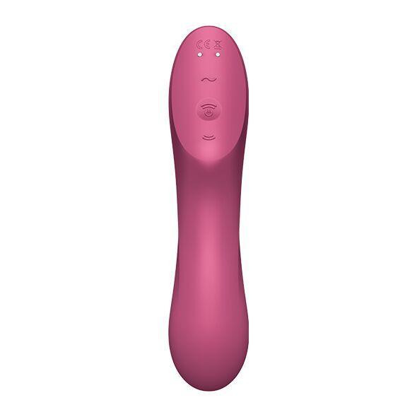 Вакуумный стимулятор с вибрацией Satisfyer Curvy Trinity 3 Red Sex Aura Киев - изображение 4