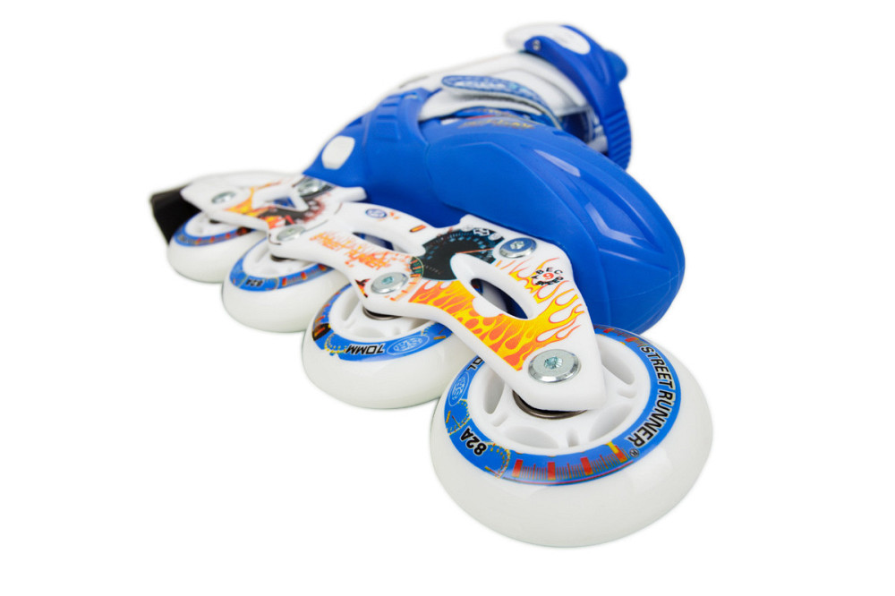 Роликовые коньки YX-0151-15 синие Киев - изображение 5