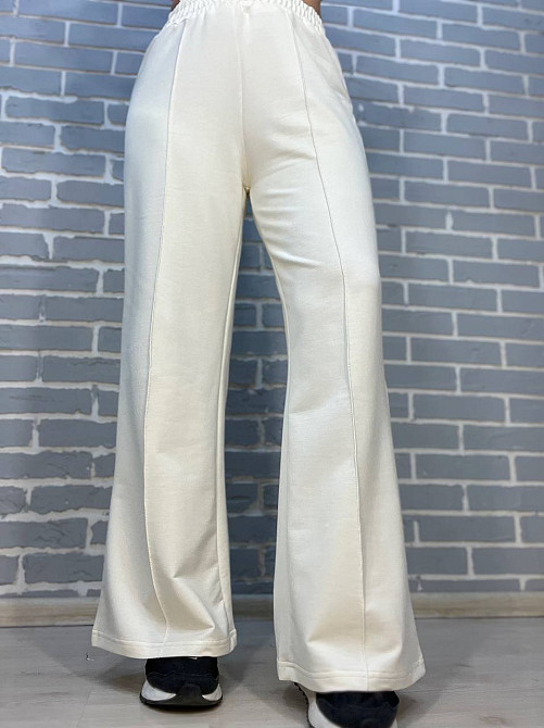 Костюм жіночий MY CITY 3044-8286 світшот широкий оверсайз та брюки палаццо зі стрілкою, блакитний, L Київ - фото 15