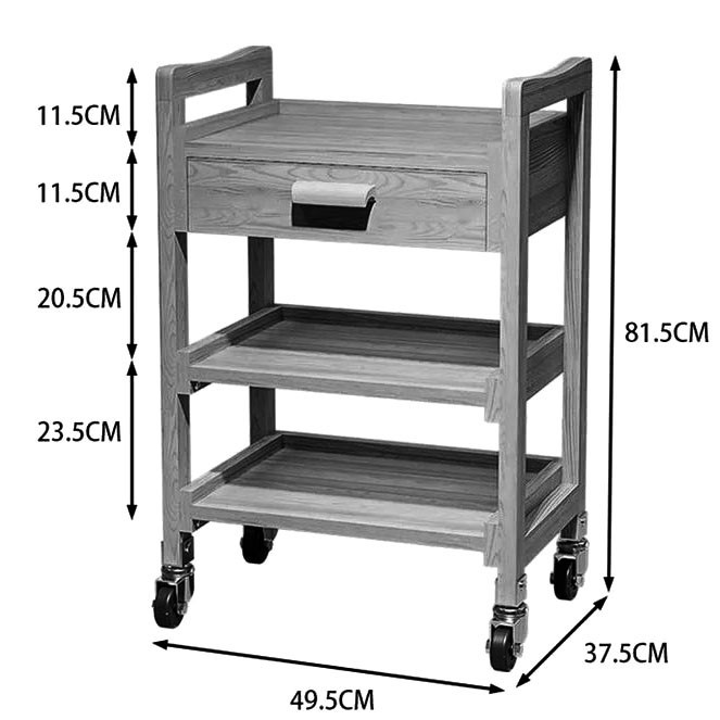 Етажерка для ванної на коліщатах "Запріда" палісандр Миколаїв - фото 2