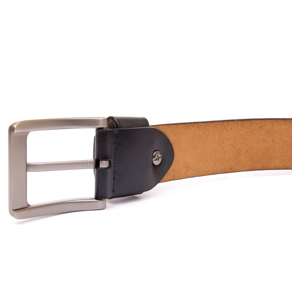 Ремень с дырками мужской Vintage 20383 Черный Киев - изображение 3