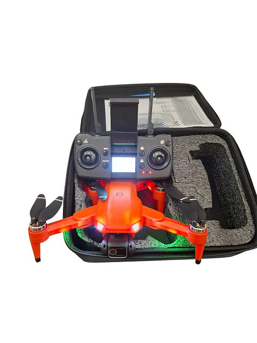 Квадрокоптер L900 PRO 6K GPS з кейсом (до 1200м) 28 хвилин польоту (Помаранчевий) Київ - фото 8