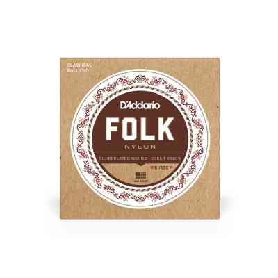 Струни для гітари D'Addario Folk Nylon Ball End Silver Wound / Clear Treble (EJ32C) Вінниця
