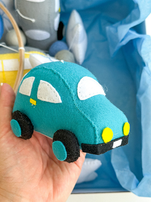 Музичний мобіль WoollyFox «Машинки» для хлопчика з 35 мелодіями Київ - фото 6