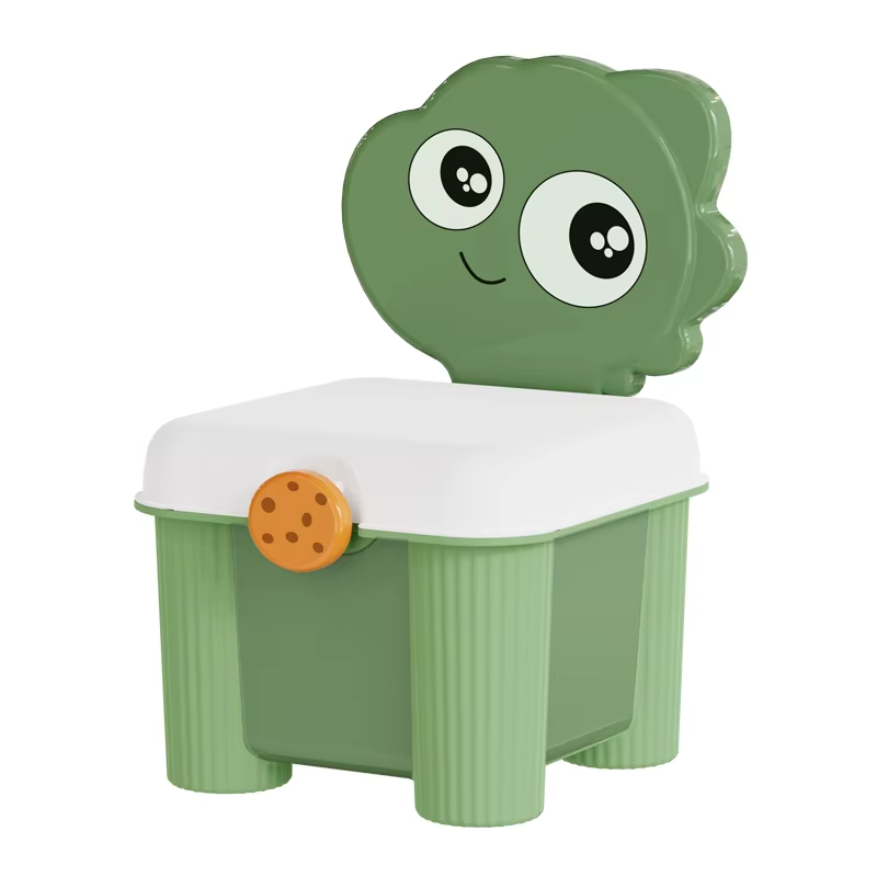 Органайзер для хранения игрушек с крышкой, детский стул-органайзер для игрушек, 34,5×25×18см, зеленый цвет Каменец-Подольский - изображение 3