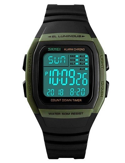 Мужские спортивные часы Skmei 1278 Зеленый Винница - изображение 3