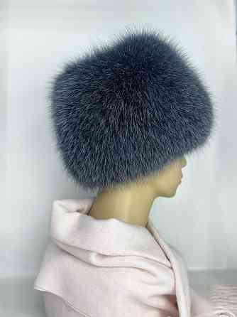 Шапка хутряна жіноча з песця Шарлотта Графітовий Харків