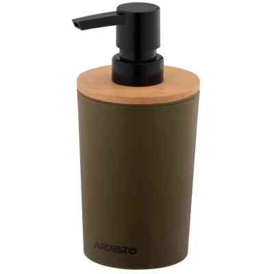 Дозатор для рідкого мила Ardesto Minimalism Темно-зелений 380 мл (ARHB3104OB) Вінниця