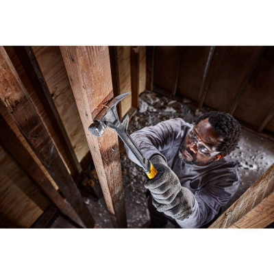 Молоток DeWALT DEM-CLAW демонтажный, цельнометаллический, 624 г, с прямым гвоздодером (DWHT51008-0) Винница - изображение 10