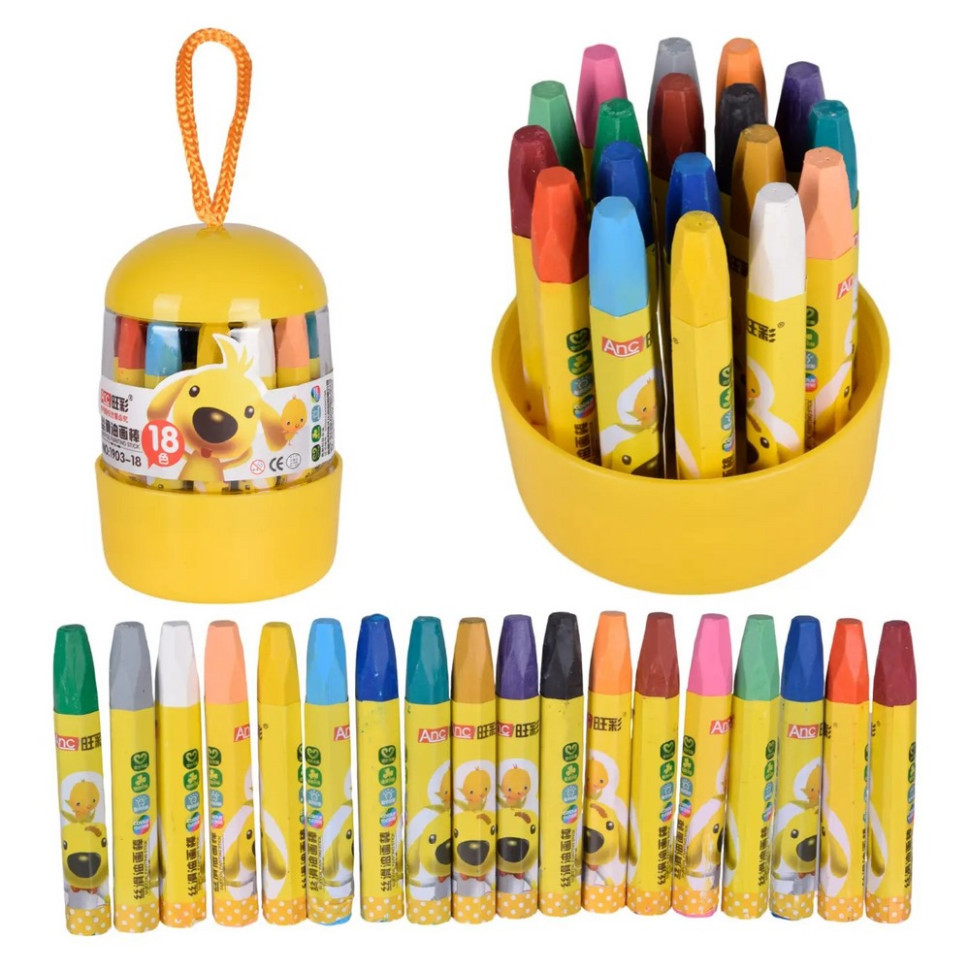 Набор детских восковых мелков CE150408 в наборе 18 цветов Винница - изображение 1