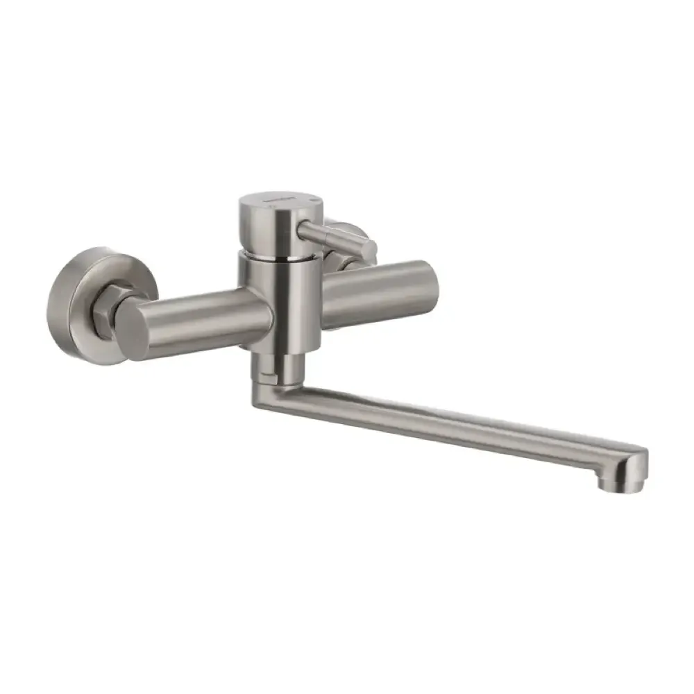 Смеситель настенный для кухни WEZER EKO12-01 нержавеющая сталь (сатин) Киев - изображение 2