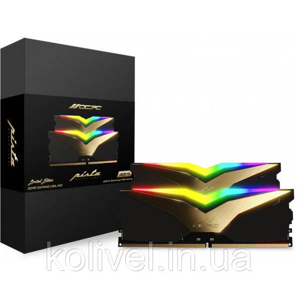DDR5 32Gb 6600MHz (2*16Gb) OCPC PISTA RGB C32 Black Label, Retail Kit (MMPT2K32GD566C32BL) Київ - фото 3
