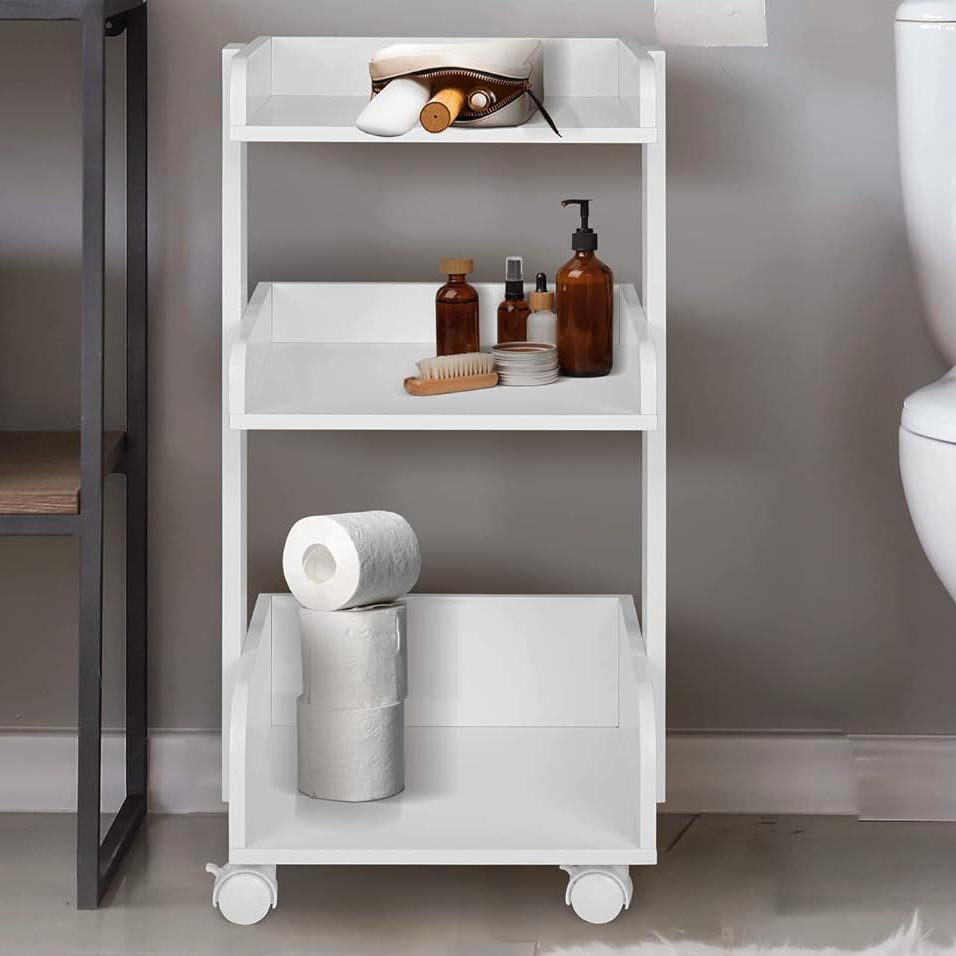 Этажерка для ванной на колёсиках 