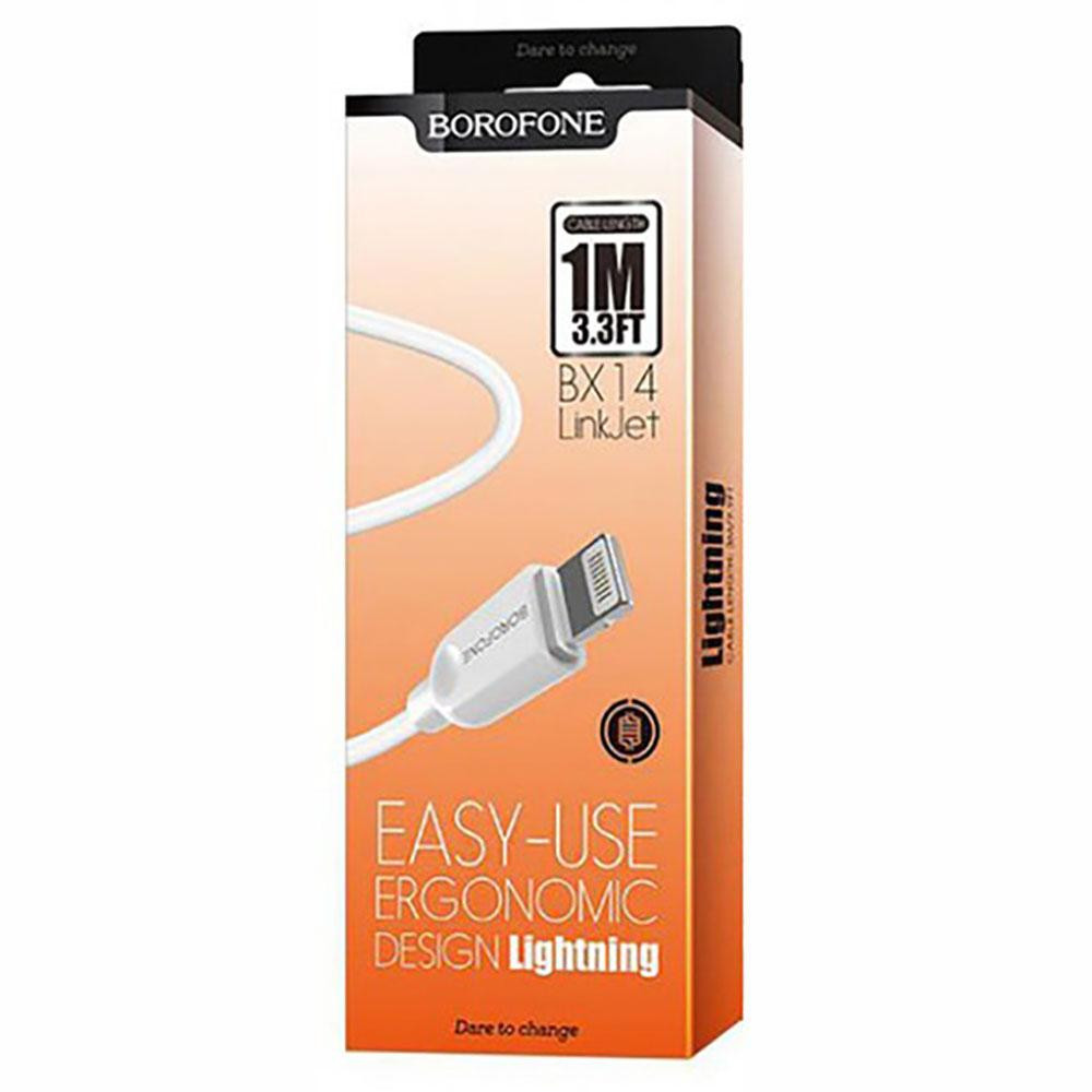 Кабель BOROFONE BX14 USB - Lightning, 1м, белый Киев - изображение 5