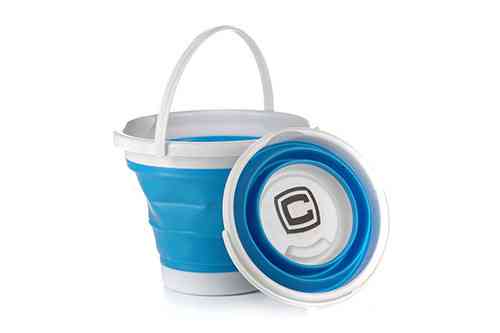 Ведро складное силиконовое 10л синий (blue) СИЛА Киев