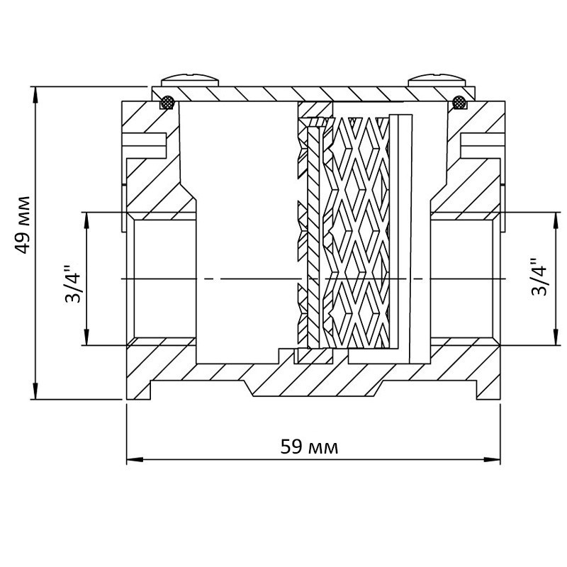 Фільтр газовий 3/4" Koer KG.F01.A (KR3104)   ( 28439 ) Харків - фото 2