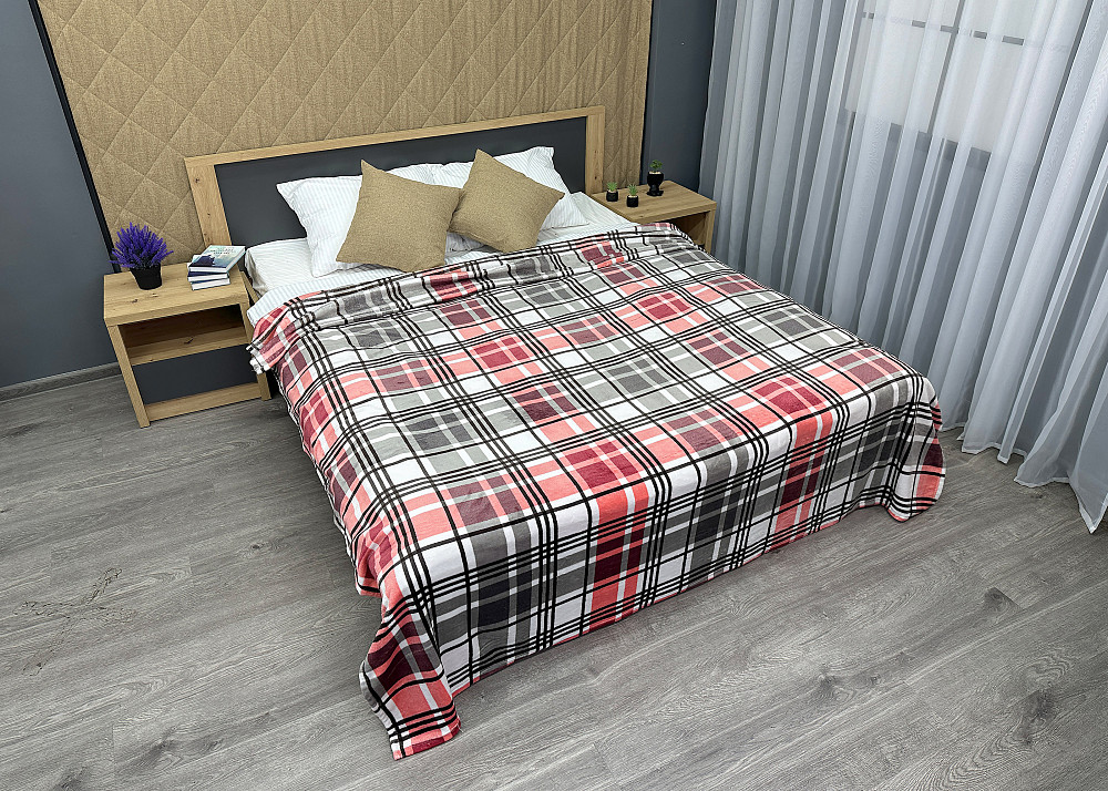 Плед-покривало Decorator WellSoft BRISTOL 200х220 см Клітинка різнобарвна (87-165) Київ - фото 4