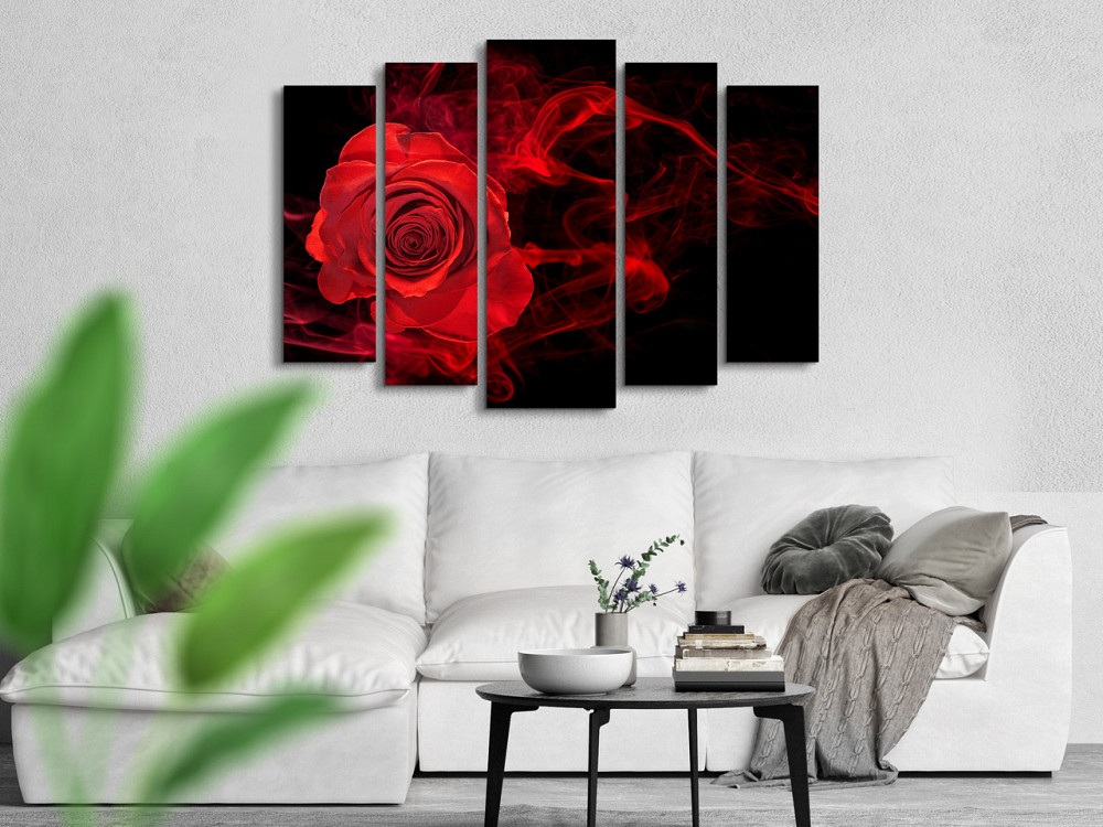 Модульна картина у вітальню / спальню Димна червона троянда Art-346_5 ( 80х118см ) Київ - фото 3
