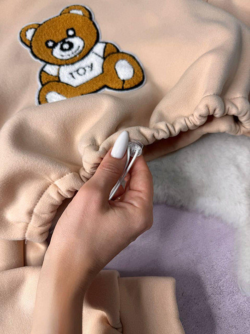 Жіноча стильна повсякденна худі з малюнком якісна трьохнитка на флісі Одеса - фото 2