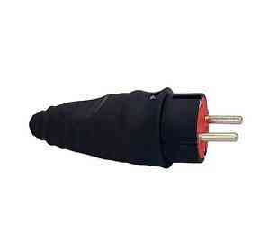 Вилка пряма із заземленням NX1100 чорна Харків