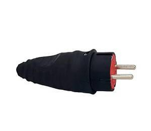 Вилка пряма із заземленням NX1100 чорна Харків - фото 1