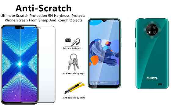 Захисне скло NeoGlass для OUKITEL C19, OUKITEL C19 Pro – надпрозоре та стійке Київ