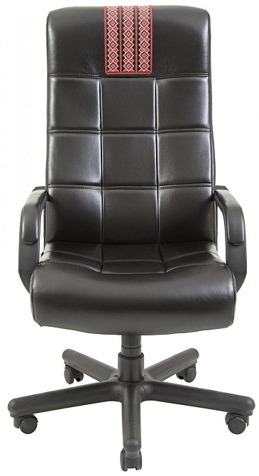 Офисное Кресло Руководителя Richman Virginia Titan Gloss Black (Без Принта) Пластик Рич М2 AnyFix Черный Киев - изображение 2