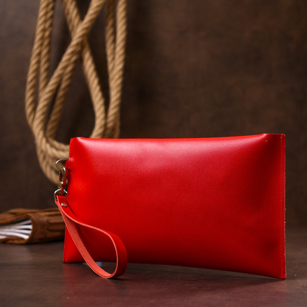 Женская кожаная тревел-косметичка Shvigel 16421 Красный Киев - изображение 9