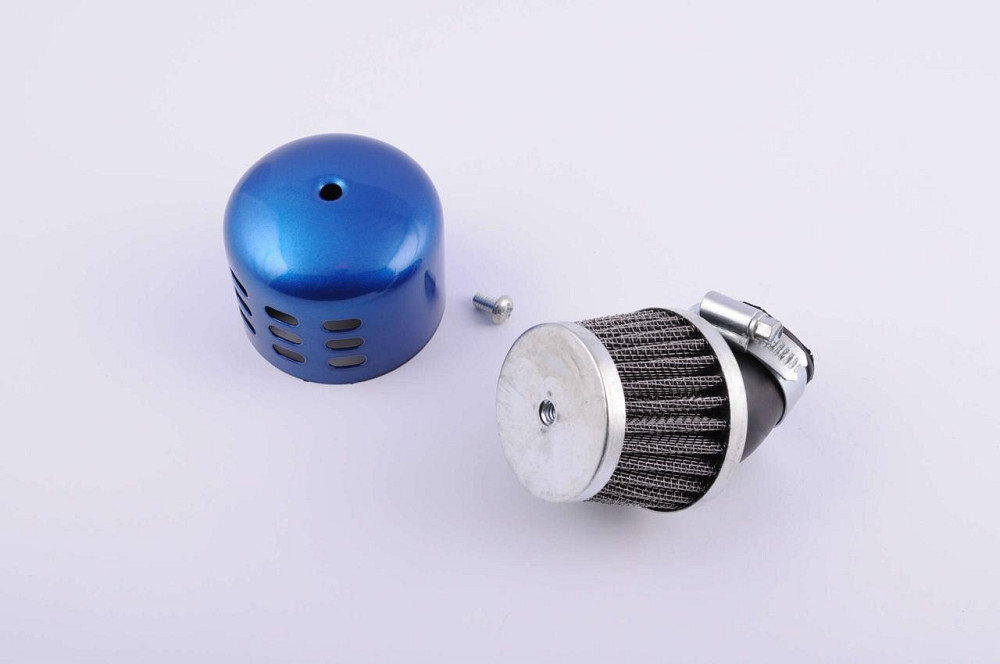 Фільтр повітряний (нульовик) Ø3 см, 45*, дзвін (синій) Мукачево - фото 1