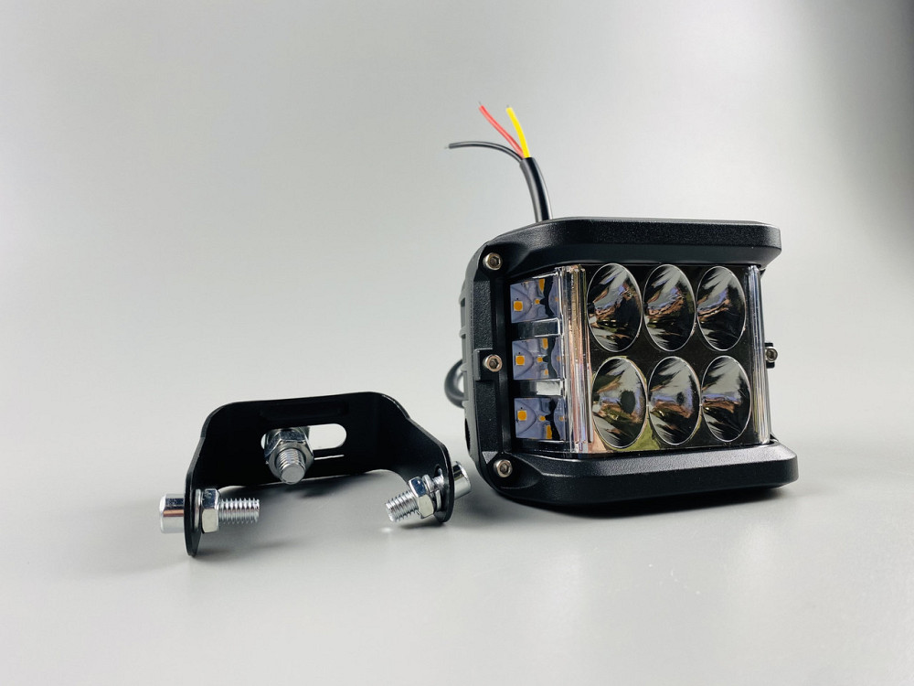 Автомобільна фара дальнього світла жовтий + білий, фара LED прямокутна 60W світлодіодна Мукачево - фото 10