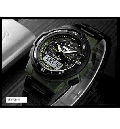 Мужские часы  Skmei 1370 Marshal Зеленые Киев