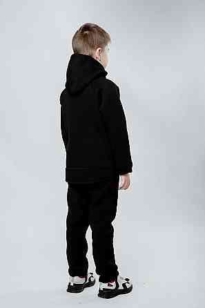 Спортивный костюм, черный, трёхнитка, 100% хлопок, начёс Крохатушка одяг Киев