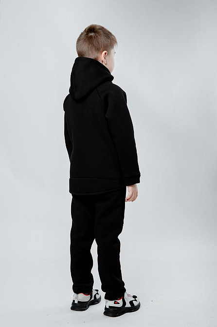Спортивный костюм, черный, трёхнитка, 100% хлопок, начёс Крохатушка одяг Киев - изображение 3