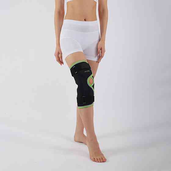 Бандаж на коліно з шарнірами та ременями фіксуючий ORTHOPEDICS MEDICAL SMT2107AК Розмір XXL Кам'янець-Подільський