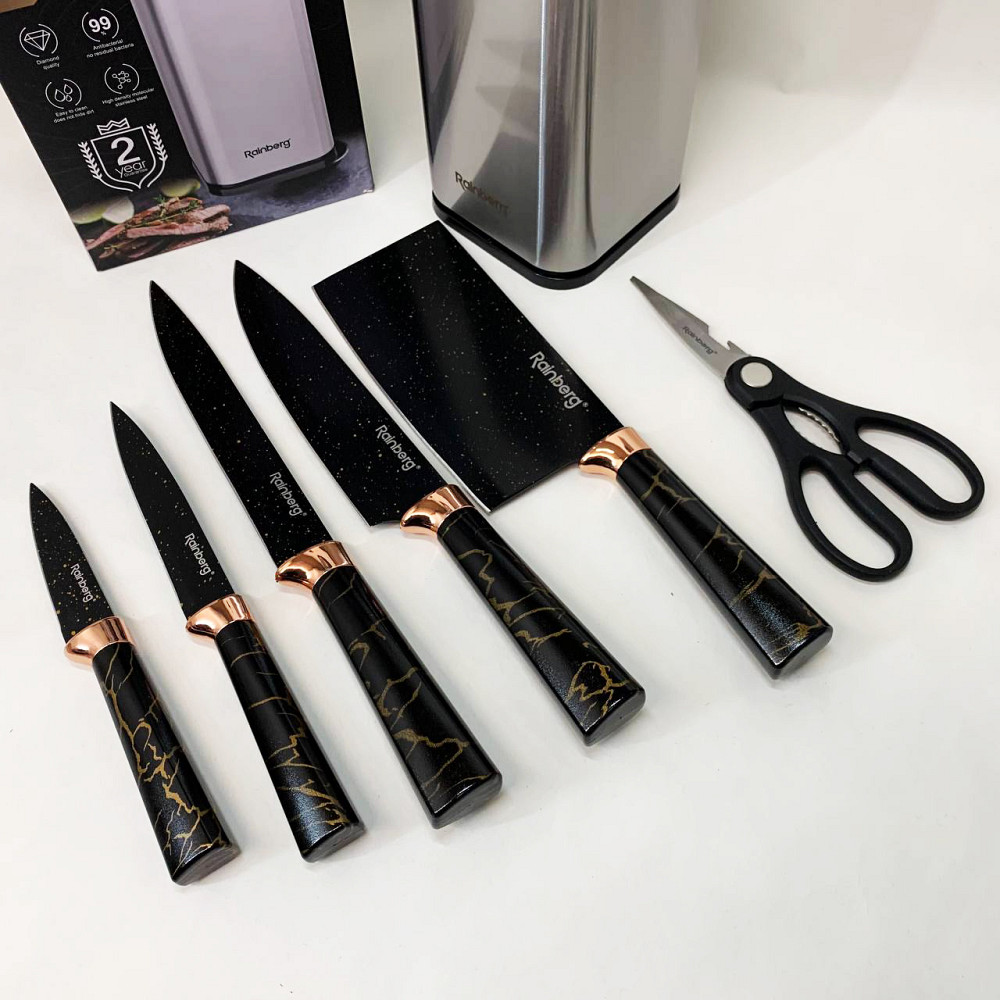 Набір ножів для гурманів і кулінарів, Кухонні ножі для нарізання Професійні ножі домашньої кухні MU-60 Івано-Франківськ - фото 5